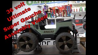 36 volt Ultimate Super Gaucho Assembly Video pegperego 36volts supergaucho [upl. by Gilmer]