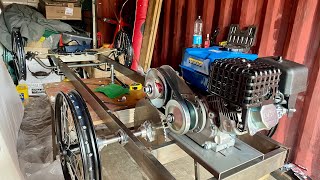 Cyclekart Build Part 4 Fitting Pit Bike Wheels [upl. by Yramesor]