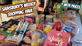 SAINSBURYS GROCERY HAUL  Feeding a family of 5 [upl. by Neeven741]