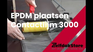 Stap 42 EPDM plaatsen dmv contactlijm 3000 [upl. by Sherborn148]