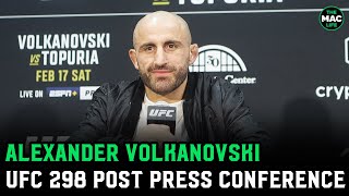 Alexander Volkanovski quotNo excuses but I want a rematchquot  UFC 298 PostFight Press Conference [upl. by Lehar896]