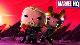 Marvel y Funko  Corto Thor contra Loki  Marvel HQ España [upl. by Stanwin]