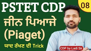 ਜੀਨ ਪਿਆਜੇ  Piaget Theory  PSTET CDP Preparation  Day8  Paper1  Paper2  Study Fighters [upl. by Annek]