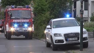 FEUERWEHREINSATZ IN BURSCHEID  Fassadenbrand an Wohnhaus  Löscharbeiten schnell erfolgreich [upl. by Dnomra6]