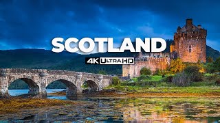 FLYING OVER SCOTLAND 4K Ambient Drone Film  Music for beautiful relaxation [upl. by Milka]