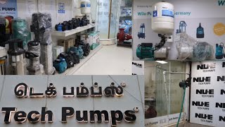 Tech Pumps  Chennai Best Pump Show Room Sales amp Services  Kilpauk Garden  VjVijay Vlog [upl. by Daniyal]