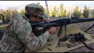 LMG Light Machine Gun MG3 slow motion shooting by Pakistan Armed Forces [upl. by Drahcir330]