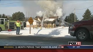 House fire in Town of Oneida [upl. by Ennylyak]