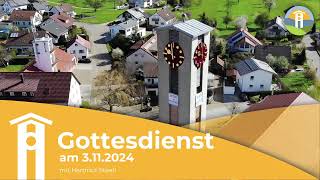 Gottesdienst am 03112024 mit Hartmut Steeb [upl. by Trimmer]