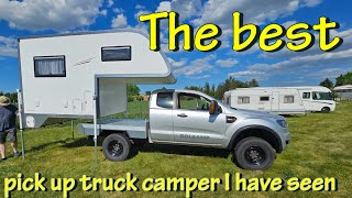 The BEST DEMOUNTABLE pick up camper I have ever seen [upl. by Ahsuat]