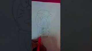 Santa Claus drawing Doraemon [upl. by Attekal]