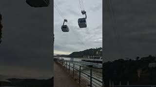 Кобленц Фуникулер Рейн Cable car Seilbahn Koblenz  Skyglide Event Deutschland germany [upl. by Notnil]