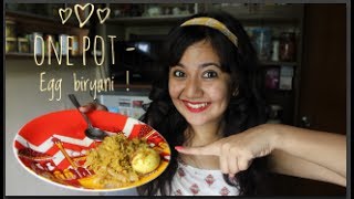 how to make easy one pot egg biryani [upl. by Knox]