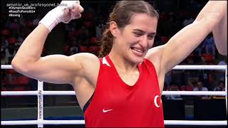 Esra Yıldız Kahraman🔴TUR 🆚 Nılawan Techasuep🔵THA At the 2024 world olympıc qualifiers 57kg [upl. by Uticas]