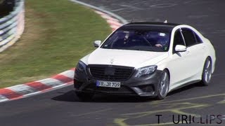 2014 W222 MercedesBenz S63 AMG testing on the Nürburgring [upl. by Mapes906]