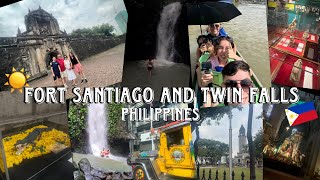 Fort Santiago and Twin Falls Philippines  ft the fam a vlog [upl. by Margaux499]