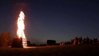 Sonnwendfeuer  midsummer celebrations in Insberg  Carinthia [upl. by Adnole]