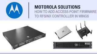 How to video for loading access point firmware images on an RFS or NX controller [upl. by Meredith]