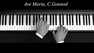 Ave Maria  piano  Charles Gounod  JS Bach [upl. by Orodoet]