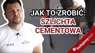 Jak to ma być zrobione szlichta cementowa czyli jastrych wylewka betonowa podkład podłogowy [upl. by Analeh813]