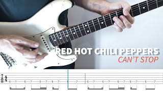 RED HOT CHILI PEPPERS  Can’t Stop  learn to play frusciante in one minute [upl. by Cathleen]