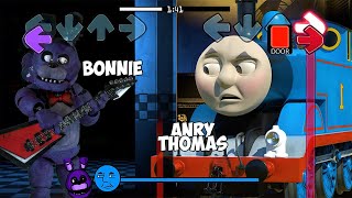 FNF 3D Electro Bonnie VS NEW Angry 3D Thomas  Friday Night Funkin [upl. by Reginauld198]