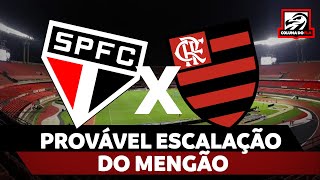 PROVÁVEL ESCALAÇÃO DO MENGÃO  SÃO PAULO X FLAMENGO  BRASILEIRÃO 2023 [upl. by Refitsirhc]