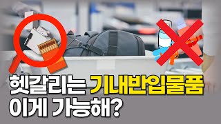 기내 반입 물품 이건 통과가 된다고 [upl. by Atirac750]