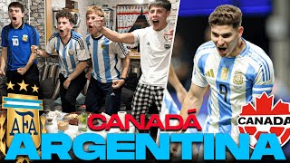 ARGENTINA 2  0 CANADÁ  Reacción de hinchas ARGENTINOS  COPA AMÉRICA 2024 [upl. by Crosse407]