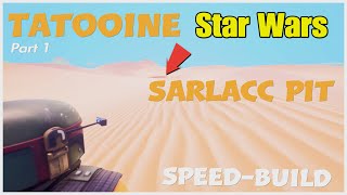 Tatooine Sarlacc Pit SpeedBuild Fortnite creative [upl. by Innor]