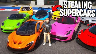 I Stole 50 Supercars in GTA 5 RP [upl. by Norling771]