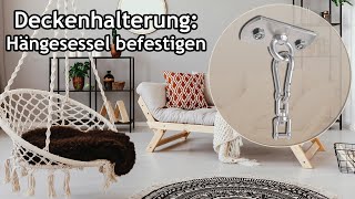 Deckenhalterung zur Befestigung von Hängesessel Liebesschaukel amp Hängematte  Amazon ☀️ Pina [upl. by Nuahsor]