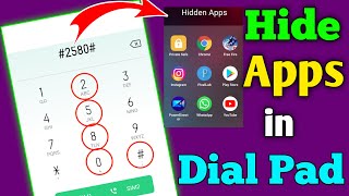 How To Hide Apps In Dialer In Realme Oppo Vivo Redmi amp Samsung Phones How to hide app in dialer [upl. by Niawd]