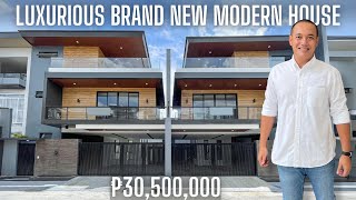 House Tour 338  Luxurious Modern House For Sale in Greenwoods Executive Village Pasig City [upl. by Airun]