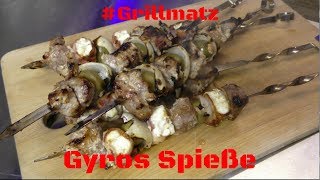 011 Gyros Spieße selbst gemacht  Grillmatz [upl. by Eiboh]