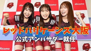 【ＮＭＢ４８】渋谷凪咲らがＮＴＴドコモレッドハリケーンズの公式アンバサダー就任 [upl. by Soule754]