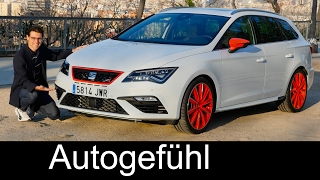 Seat Leon Cupra 300 hp AWDDSG FULL REVIEW Facelift ST 5door SC test driven 20182017 [upl. by Dammahum]