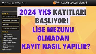 Yks Kayıtları Yarın Başlıyor 2024 Yks Kaydı Nasıl Yapılır Kayıt Adımları İnternetten Başvuru [upl. by Raimes]