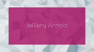 Jeffery Arnold  appearance [upl. by Popele577]