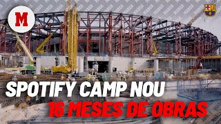 Así ha ido cambiando el aspecto del Spotify Camp Nou en 16 meses de obras I MARCA [upl. by Aremat]