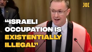 Lawyers incredible speech dismantling Israeli occupation of Palestine at The Hague [upl. by Elumas]