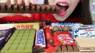 ASMR CHOCOLATE Eating CRUNCHY amp CHEWY Eating Sounds No Talking  Toblerone [upl. by Rheingold533]