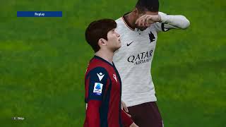 ROMA VS BOLOGNA PES 21 GAMEPLAY VIDEO [upl. by Gonagle]