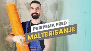 Malterisanje zidova 1 deo  Priprema zidova  Renoviranje salonca ep 4 [upl. by Akenihs]