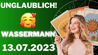 ðŸ¥°MACH DICH BEREIT FÃœR EINE UNGLAUBLICHE ERFAHRUNG ðŸ€ Wassermann  Horoskop  13Juli 2023 [upl. by Atiuqat]