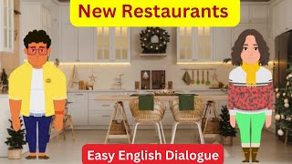 New Restaurants  Dialogues of New Restaurants  English Dialogues easy english dialogues [upl. by Aiekram]