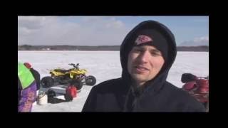 Motorcycles on Ice Round Lake NY part 1 Children ok [upl. by Ado]