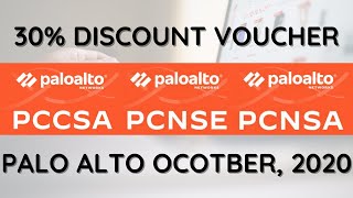 Palo Alto Certification Voucher Code 2020  30 discount on PCCSA PCNSA PCNSE [upl. by Leber]