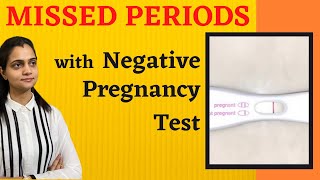 11 Reasons for Late or Missed Periods  Missed Periods with Negative Pregnancy Test in Hindi [upl. by Akenaj]