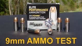 SIG SAUER VCROWN 9mm Ammo Review [upl. by Anwahsal470]